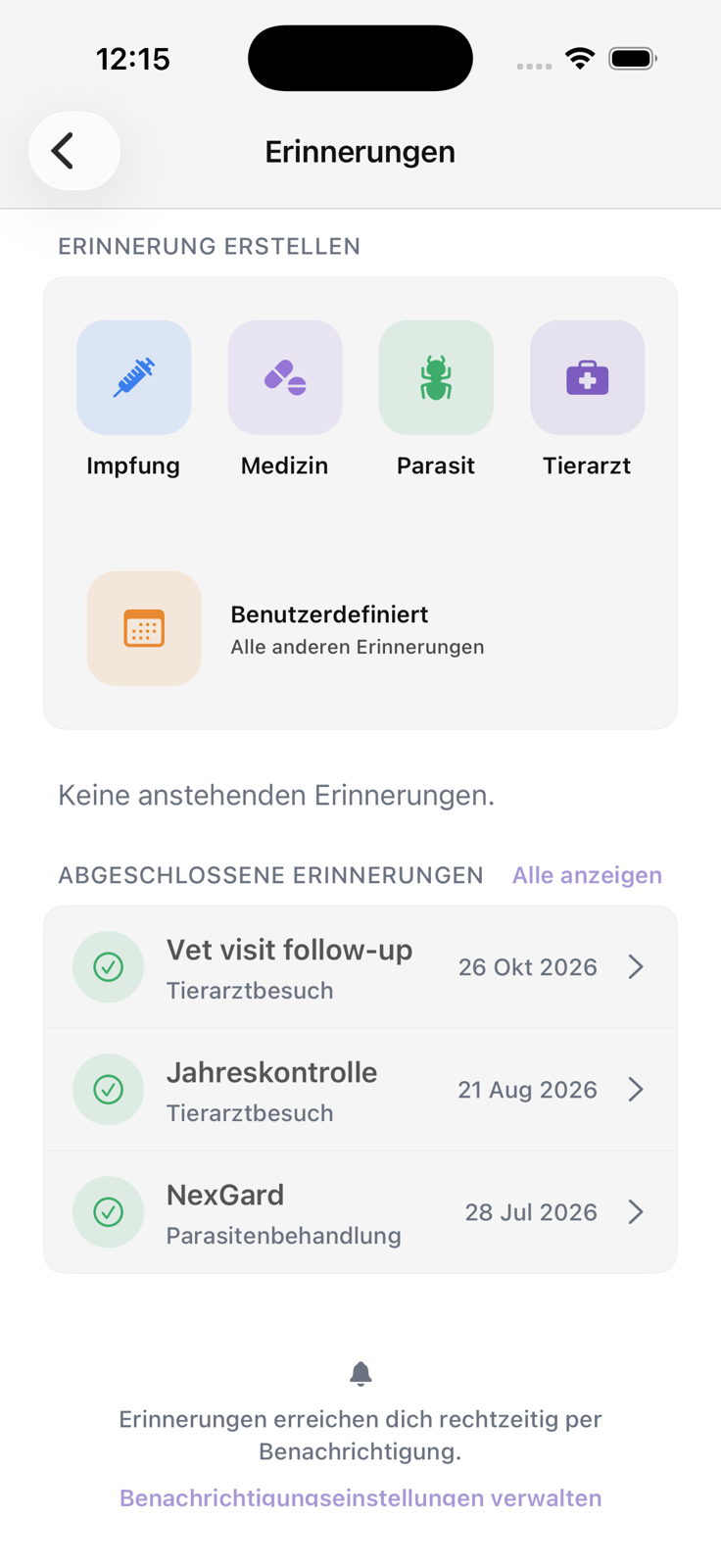 Lulu-Erinnerungen im hellen Modus